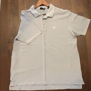 Timberland Weathergear XXL blue polo shirt EUC